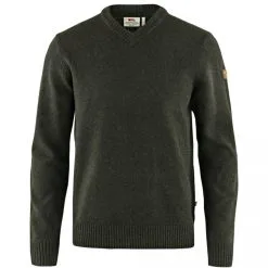 Fjäll Räven Men's Knitted Sweater V-Neck M Övik