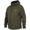 Fox Carp Men's Collection Hoodie Sherpa (green/silver) -Hunters Headwear Winkel fox carp mens collection hoodie sherpa greensilver