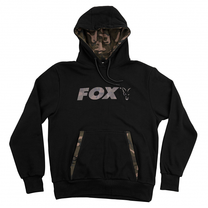 Fox Carp Men's Print Hoodie (black/camo) 3 Fox Carp Men's Print Hoodie (black/camo)