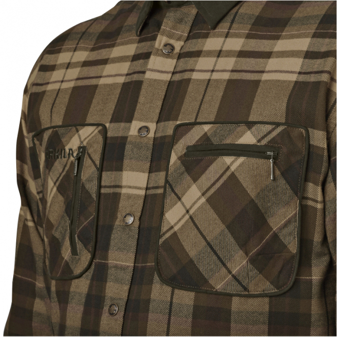 Härkila Men's Hunting Shirt Pajala (beige Brown) 7 Härkila Men's Hunting Shirt Pajala (beige Brown) - Afbeelding 5