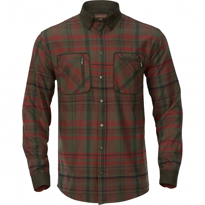 Härkila Men's Longsleeve Shirt Pajala (red Autumn Check) 3 Härkila Men's Longsleeve Shirt Pajala (red Autumn Check)