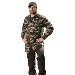 Il Lago Basic Men's Fleece Shirt Nandu (Camouflage) -Hunters Headwear Winkel il lago basic mens fleece shirt nandu camouflage 3