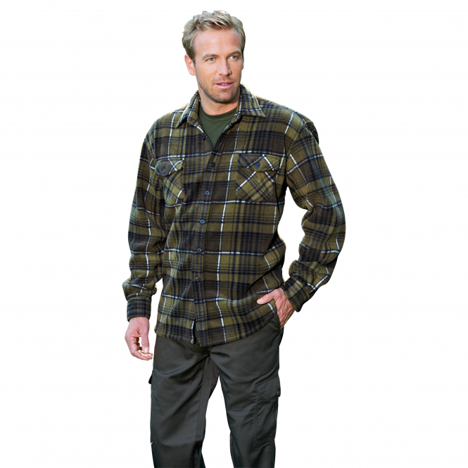 Il Lago Prestige Men's Fleece Lumberjack Shirt Valley 5 Il Lago Prestige Men's Fleece Lumberjack Shirt Valley - Afbeelding 3