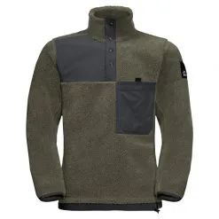 Jack Wolfskin Men's Fleece Pullover 365 Fearless Snap