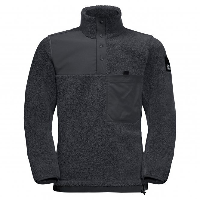 Jack Wolfskin Men's Fleece Pullover 365 Fearless Snap 3 Jack Wolfskin Men's Fleece Pullover 365 Fearless Snap