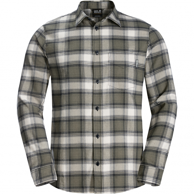 Jack Wolfskin Men's Long Sleeve Shirt Hiking Trail 3 Jack Wolfskin Men's Long Sleeve Shirt Hiking Trail