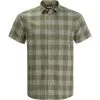 Jack Wolfskin Men's Shirt Highlands (greenwood Checks) -Hunters Headwear Winkel jack wolfskin mens shirt highlands greenwood checks