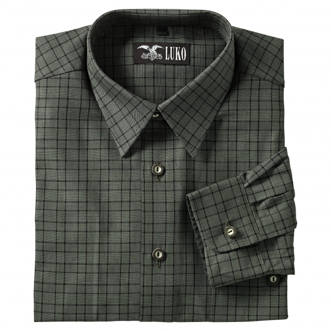Luko Men's Shirt Check (green/black) 3 Luko Men's Shirt Check (green/black)