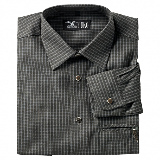 Luko Men's Shirt Check (olive/grey) 3 Luko Men's Shirt Check (olive/grey)