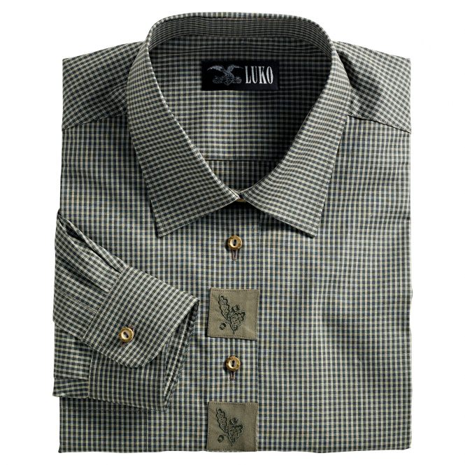 Luko Men's Shirt Oakleaf Embroidery 3 Luko Men's Shirt Oakleaf Embroidery