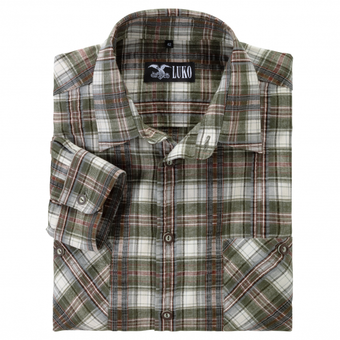 Luko Men's Shirt Seersucker (large Checkered) 4 Luko Men's Shirt Seersucker (large Checkered) - Afbeelding 2