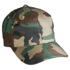 Miltec Unisex Baseball Cap (Woodland)