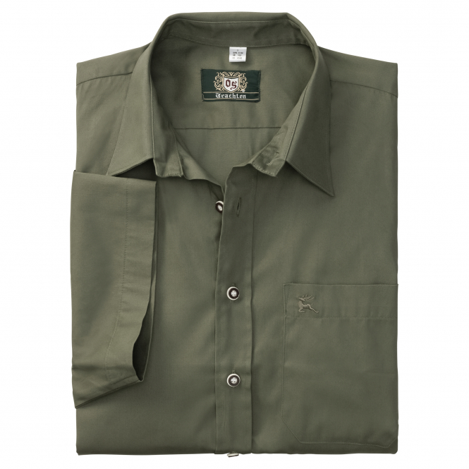 OS-Trachten OS Trachten Men's Shortsleeve Shirt Jumping Deer 4 OS-Trachten OS Trachten Men's Shortsleeve Shirt Jumping Deer - Afbeelding 2