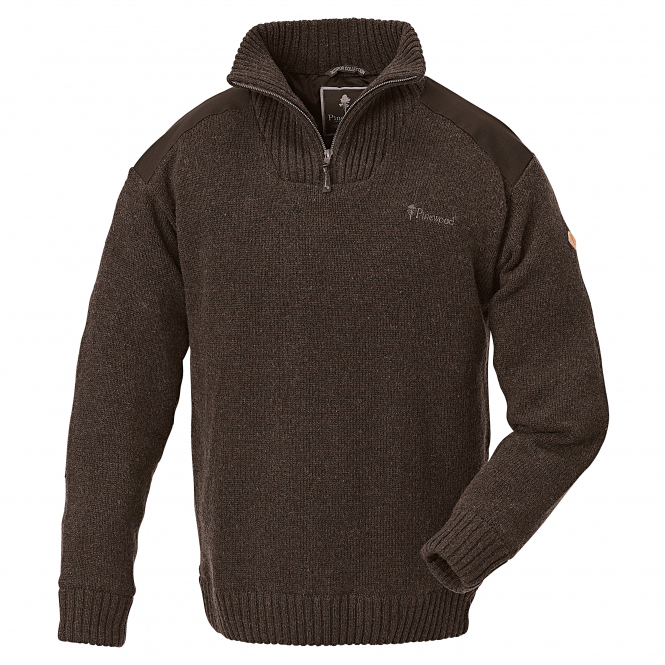 Pinewood Men's Knitted Pullover Hurricane (brown) Sz. XXXL 3 Pinewood Men's Knitted Pullover Hurricane (brown) Sz. XXXL