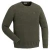 Pinewood Men's Round Neck Knit Sweater Värnamo (green Melange) 2 Pinewood Men's Round Neck Knit Sweater Värnamo (green Melange) -Hunters Headwear Winkel pinewood mens round neck knit sweater vaernamo green melange