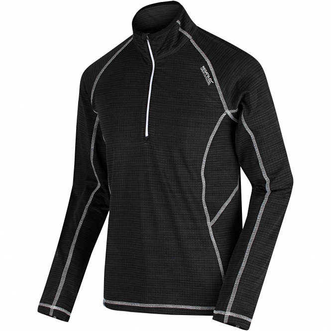 Regatta Men's Yonder Fleece Top (black) 5 Regatta Men's Yonder Fleece Top (black) - Afbeelding 3