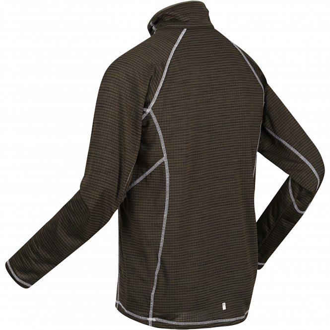 Regatta Men's Yonder Fleece Top (dark Khaki) 6 Regatta Men's Yonder Fleece Top (dark Khaki) - Afbeelding 4