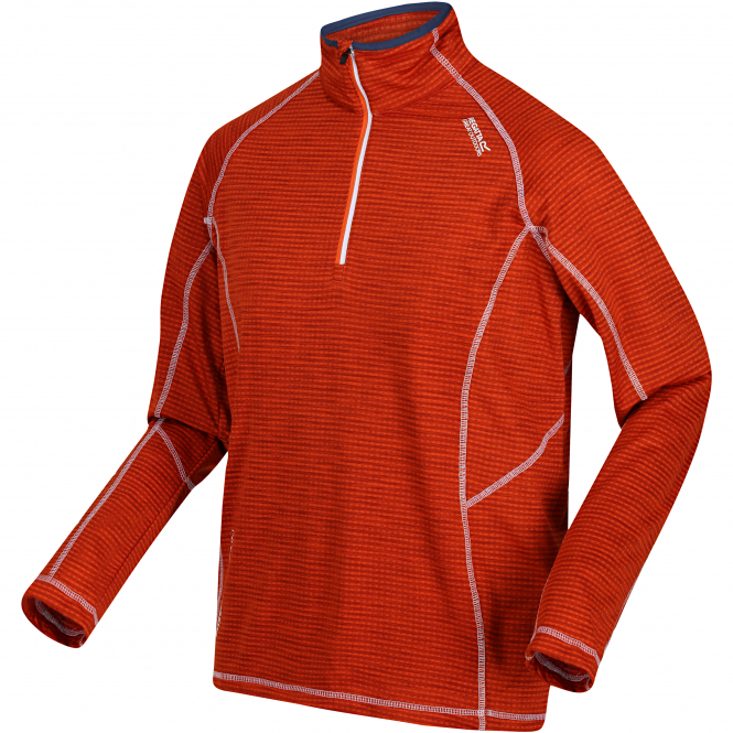 Regatta Men's Yonder Fleece Top (rusty Orange) 5 Regatta Men's Yonder Fleece Top (rusty Orange) - Afbeelding 3