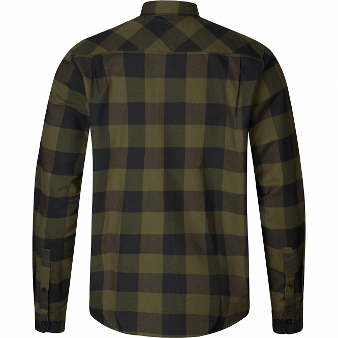 Seeland Men's Toronto Long-sleeved Shirt (green Check) 5 Seeland Men's Toronto Long-sleeved Shirt (green Check) - Afbeelding 3