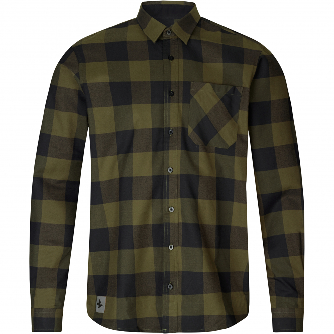 Seeland Men's Toronto Long-sleeved Shirt (green Check) 3 Seeland Men's Toronto Long-sleeved Shirt (green Check)